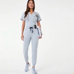 Figs Dusty Blue Catarina and Zamora Set